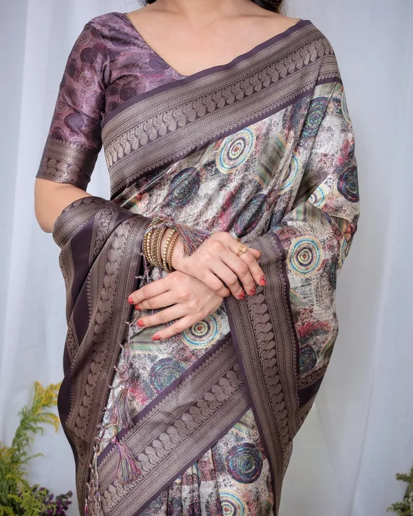 Ethereal_Lavender_Banarasi_Silk_Saree_with_Circular_Motif_Tassels