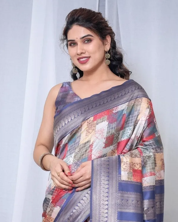 Blue_Banarasi_Silk_Saree_with_Multicolor_Patchwork_Digital_Print,_Zari_Border_&_Tassel_Pallu