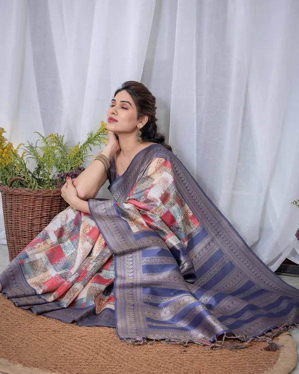 Blue_Banarasi_Silk_Saree_with_Multicolor_Patchwork_Digital_Print,_Zari_Border_&_Tassel_Pallu