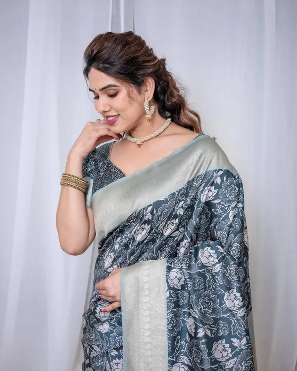 Timeless_Blue_and_Silver_Banarasi_Silk_Saree_with_Floral_Design_and_Tassels