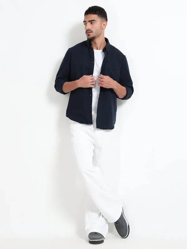 Blue_Linen_Premium_&_Elegant_Full_Sleeve_Casual_Shirt_For_Men