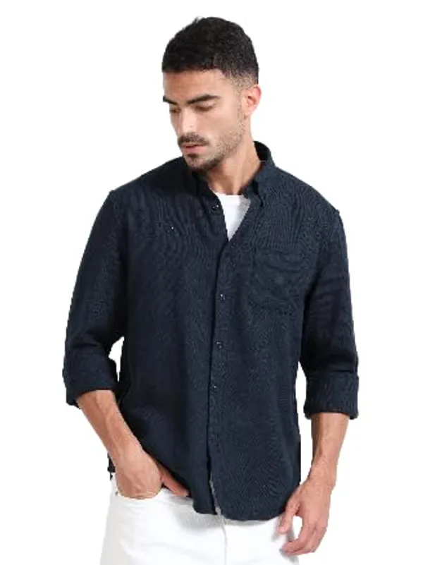 Blue_Linen_Premium_&_Elegant_Full_Sleeve_Casual_Shirt_For_Men
