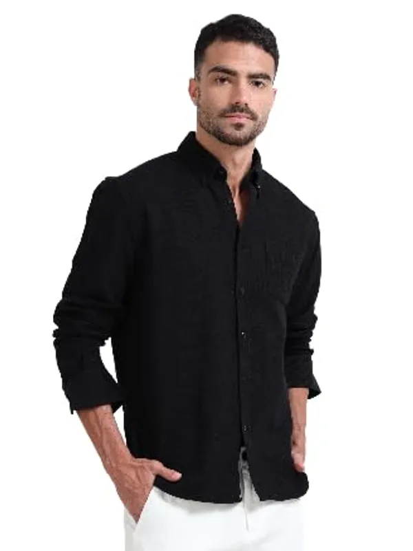 Black_Linen_Premium_&_Elegant_Full_Sleeve_Casual_Shirt_For_Men