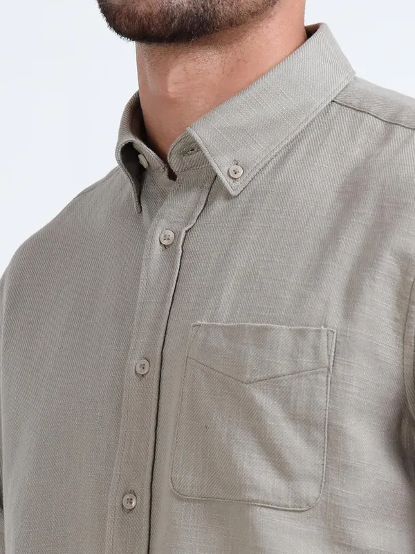 Light_Grey_Cotton_Linen_Premium_&_Elegant_Full_Sleeve_Casual_Shirt_For_Men