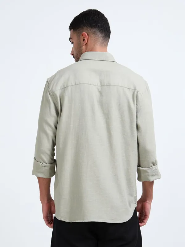 Light_Green_Cotton_Linen_Premium_&_Elegant_Full_Sleeve_Casual_Shirt_For_Men