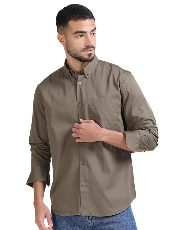 Brown_Cotton_Premium_&_Elegant_Full_Sleeve_Casual_Shirt_For_Men