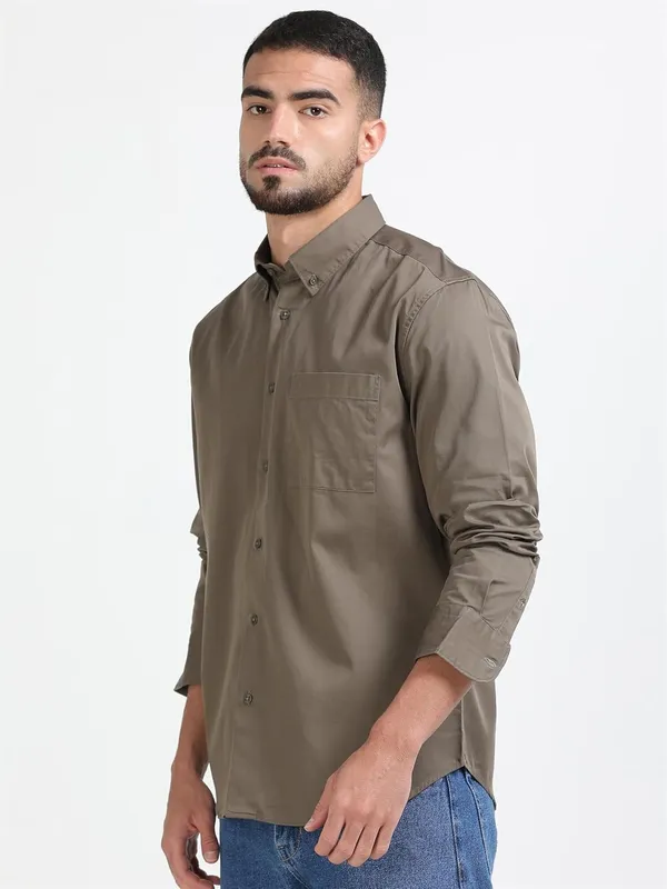 Brown_Cotton_Premium_&_Elegant_Full_Sleeve_Casual_Shirt_For_Men