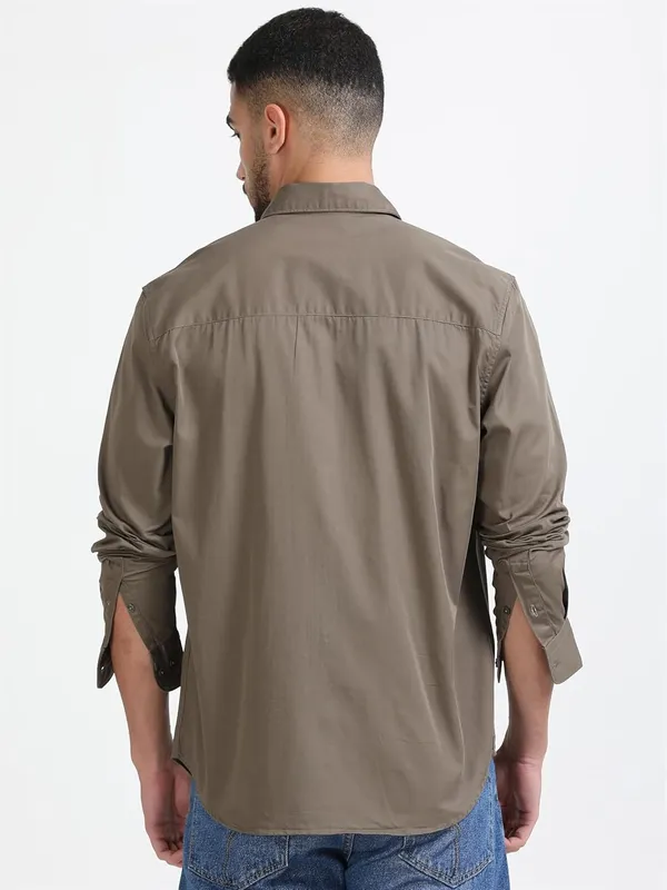 Brown_Cotton_Premium_&_Elegant_Full_Sleeve_Casual_Shirt_For_Men