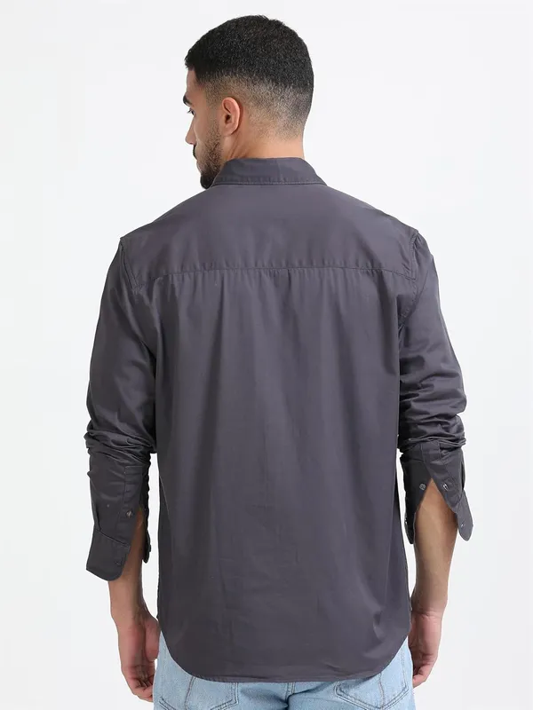 Light_Grey_Cotton_Premium_&_Elegant_Full_Sleeve_Casual_Shirt_For_Men