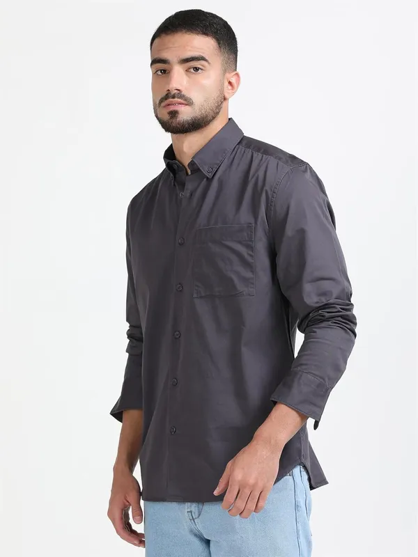 Light_Grey_Cotton_Premium_&_Elegant_Full_Sleeve_Casual_Shirt_For_Men
