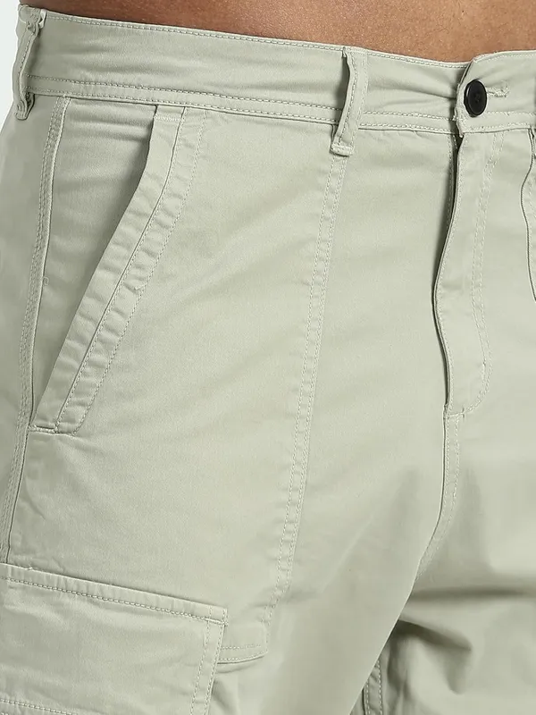 Light_Green_Cotton_Premium_&_Elegant_Full_Length_Casual_Cargo_For_Men