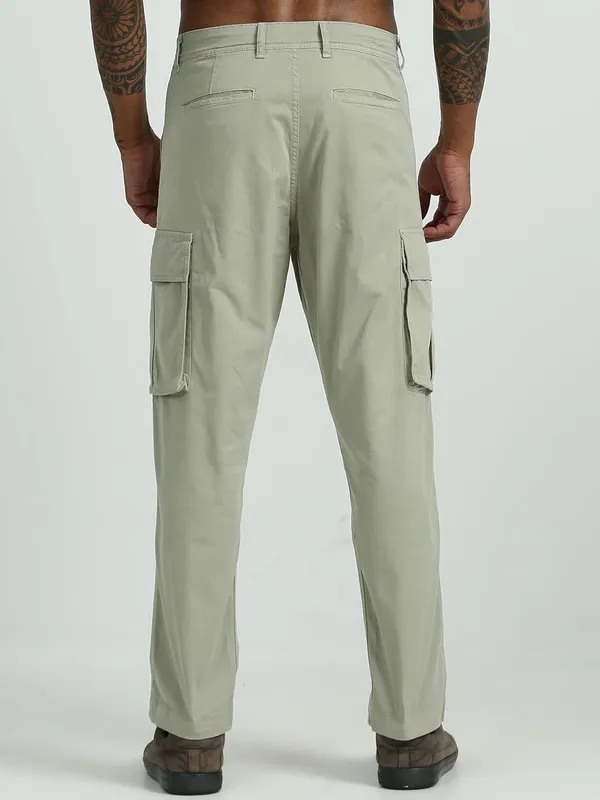 Light_Green_Cotton_Premium_&_Elegant_Full_Length_Casual_Cargo_For_Men
