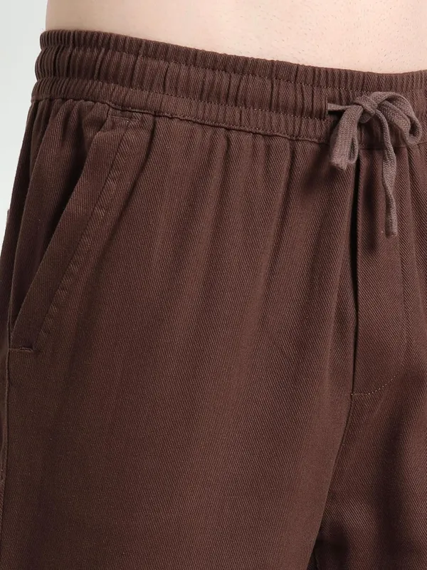 Brown_Cotton_Premium_&_Elegant_Full_Length_Casual_Pant_For_Men