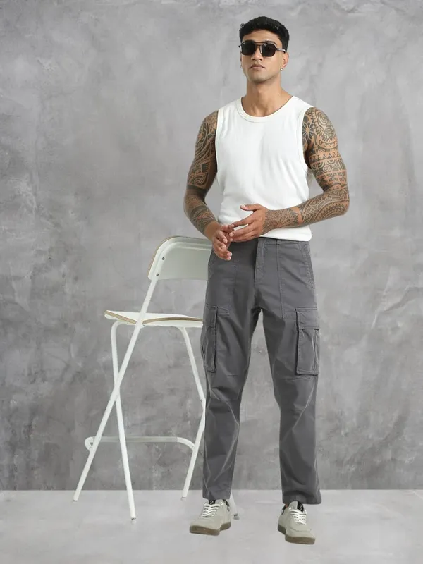 Grey_Cotton_Premium_&_Elegant_Full_Length_Casual_Cargo_For_Men