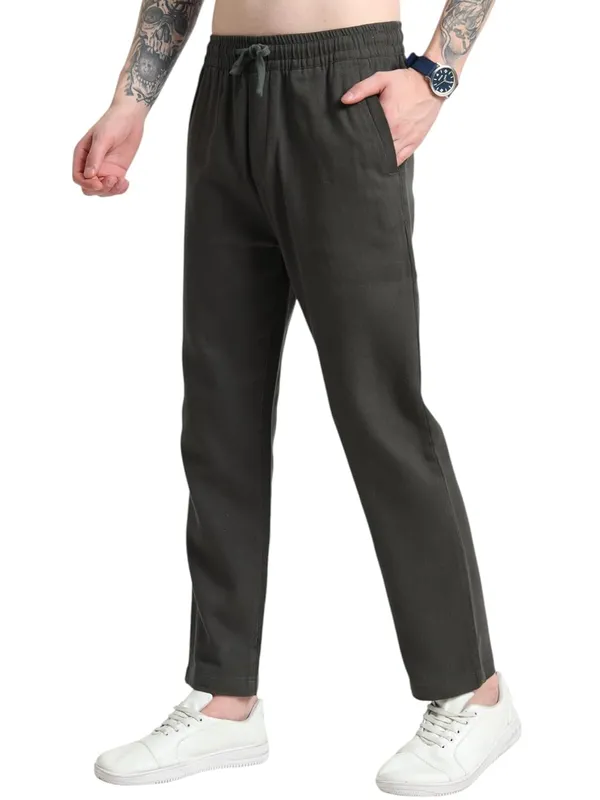Black_Cotton_Premium_&_Elegant_Full_Length_Casual_Pant_For_Men
