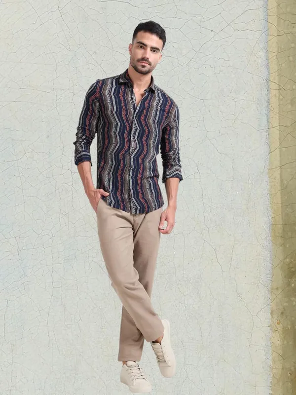 Beige_Cotton_Premium_&_Elegant_Full_Length_Casual_Trouser_For_Men