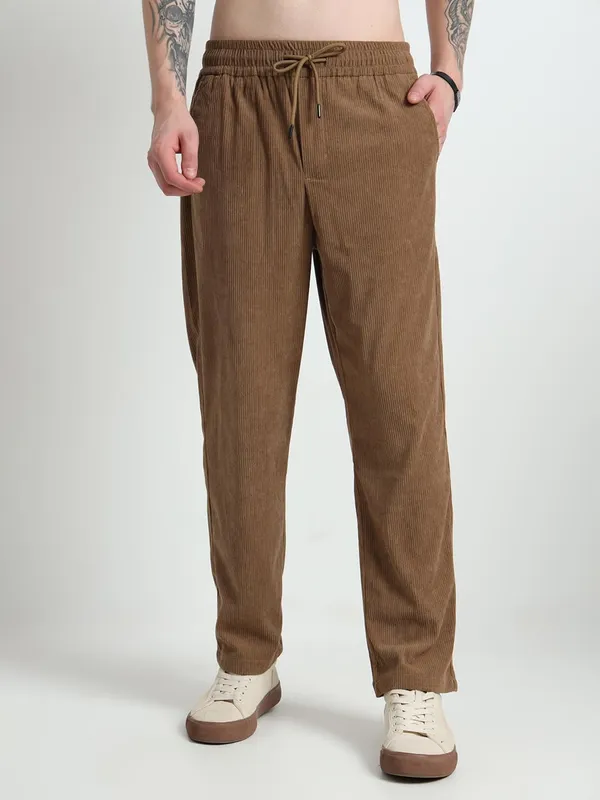 Brown_Cotton_Premium_&_Elegant_Full_Length_Casual_Trouser_For_Men