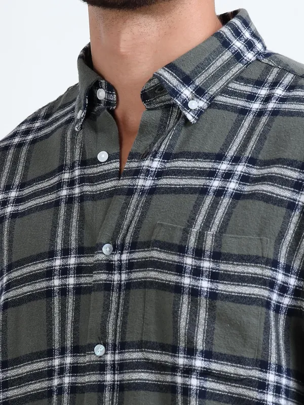 Multicolor_Cotton_Full_Sleeve_Designer_Regular_Fit_Checks_Shirt_For_Men
