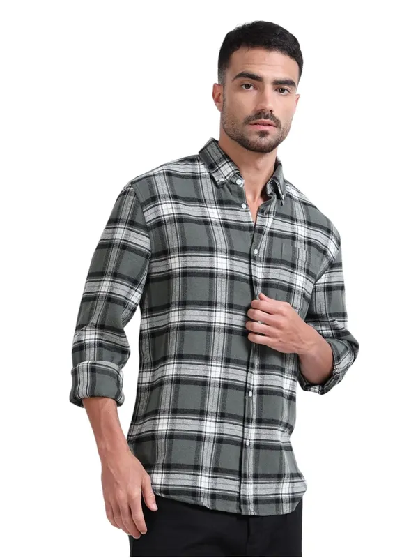 Multicolor_Cotton_Full_Sleeve_Designer_Regular_Fit_Checks_Shirt_For_Men