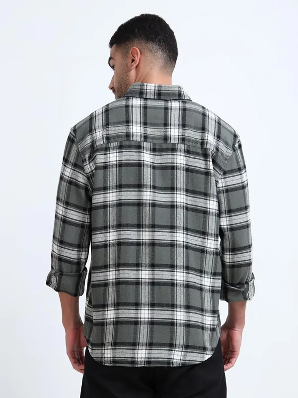 Multicolor_Cotton_Full_Sleeve_Designer_Regular_Fit_Checks_Shirt_For_Men