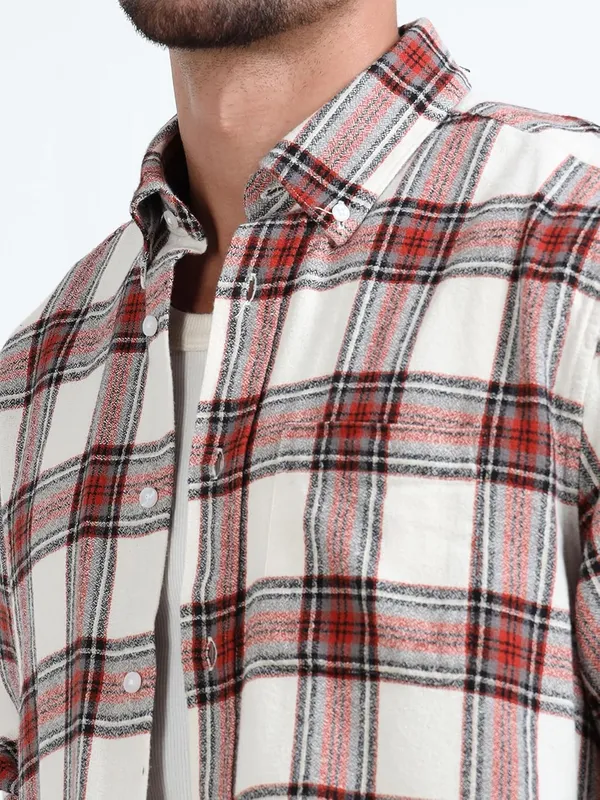 Multicolor_Cotton_Full_Sleeve_Designer_Regular_Fit_Checks_Shirt_For_Men