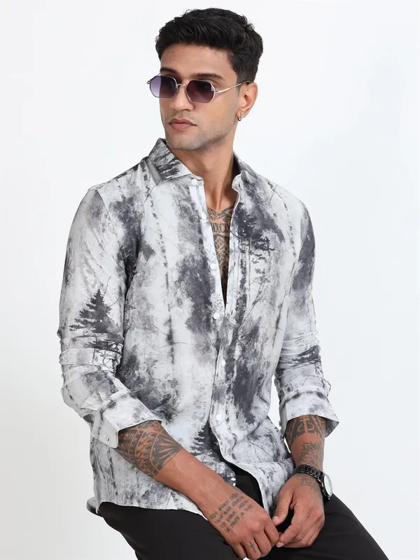 Multicolor_Nylon_Full_Sleeve_Designer_Regular_Fit_Printed_Shirt_For_Men