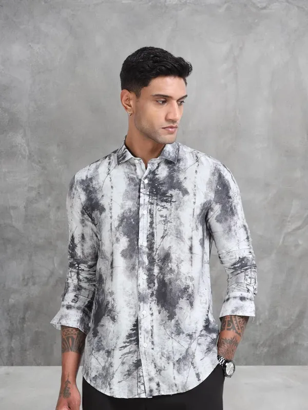 Multicolor_Nylon_Full_Sleeve_Designer_Regular_Fit_Printed_Shirt_For_Men
