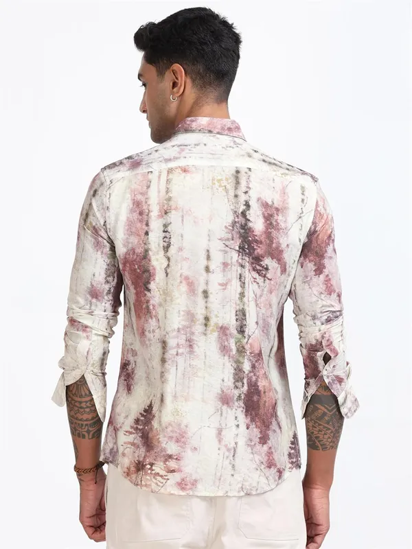Multicolor_Nylon_Full_Sleeve_Designer_Regular_Fit_Printed_Shirt_For_Men
