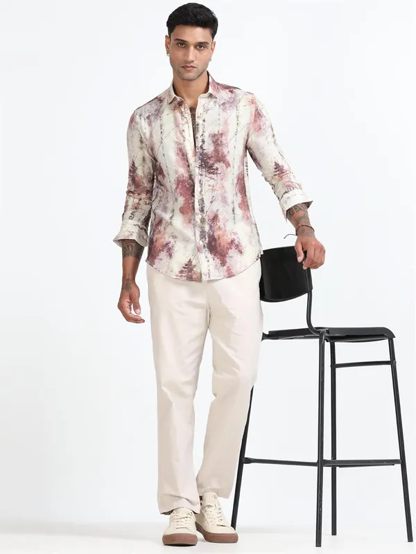 Multicolor_Nylon_Full_Sleeve_Designer_Regular_Fit_Printed_Shirt_For_Men