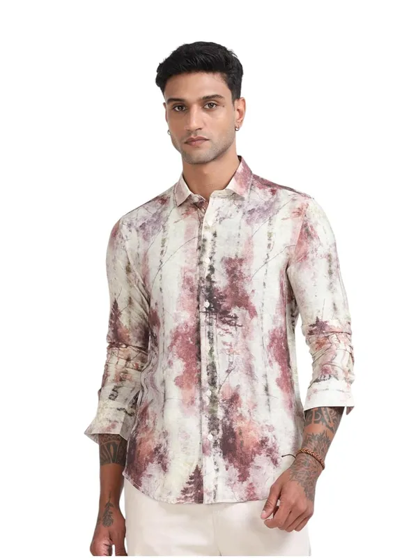 Multicolor_Nylon_Full_Sleeve_Designer_Regular_Fit_Printed_Shirt_For_Men