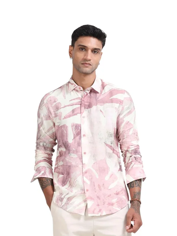 Multicolor_Nylon_Full_Sleeve_Designer_Regular_Fit_Printed_Shirt_For_Men
