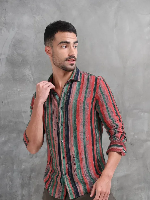 Multicolor_Rayon_Full_Sleeve_Designer_Regular_Fit_Shirt_For_Men