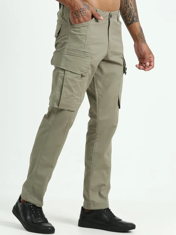 Beige_Cotton_Waist_With_Side_Pockets_Cargo_Casual_Cargo_For_Men