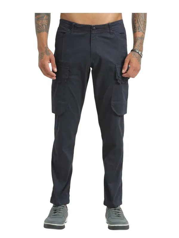 Blue_Cotton_Waist_With_Side_Pockets_Cargo_Casual_Cargo_For_Men