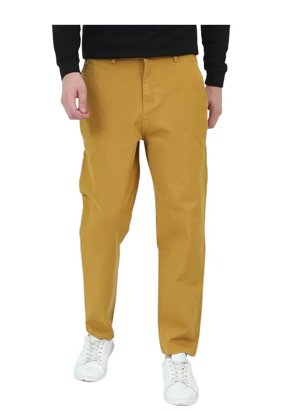 Yellow_Denim_Full_Length_Casual_Trouser_For_Men