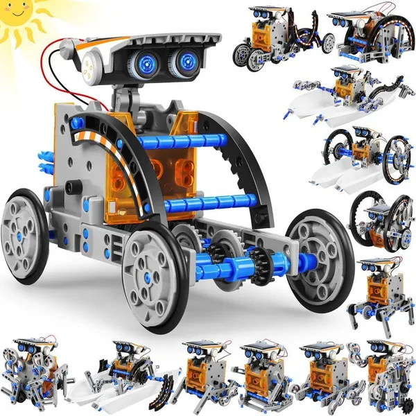 13-in-1_Solar_Power_Robots_Creation_Toy,_Educational_Experiment_DIY_Robotics_Kit,_Science_Toy_Solar_Powered_Building_Robotic_Set_Age_8-12_for_Boys_Girls_Kids_Teens_to_Build