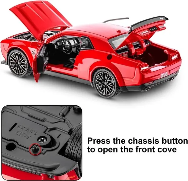 1:24_Dodge_Challenger_Srt_Hellcat_Scale_Model_Diecast_Metal_Car_Multicolour_(_As_per_availability_)