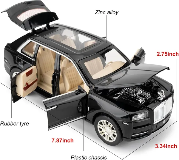 1:24_Scale_Rolls-Royce_Cullinan_SUV_Model_Car_–_Premium_Diecast_Pull-Back_Toy_with_Lights_&_Sounds_(_Multicolour_)