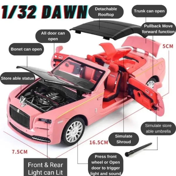 1:32_Scale_Rolls-Royce_Dawn_Diecast_Model_Car_–_Lights,_Sound,_&_Pullback_Action__(Multicolour)_As_per_availability