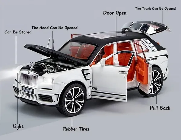 1:32_Rolls_Royce_CULLINAN_MASORY_Toy_Car_|_Metal_Pull_Back_Diecast_Car_|_Openable_Door_and_Sound_Light_|_Gifts_Toys_for_Kids