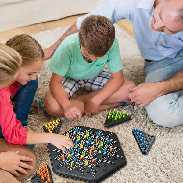 Chain_Triangle_Chess_Game,_Triggle_Rubber_Band_Game,_Chain_Triangle_Chess_Board_Game,_Territory_Capture_Family_Game,_Strategy_Board_Game_for_Family_Game_Nights