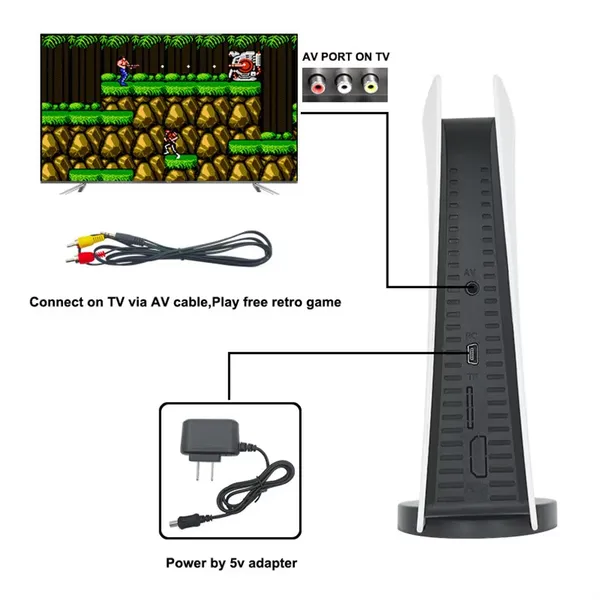 Buyzio_GameStation_5_GS5_Retro_Game_Console_–_Dual_Controllers,_Built-in_Games,_AV_Output_–_Classic_TV_Gaming_System