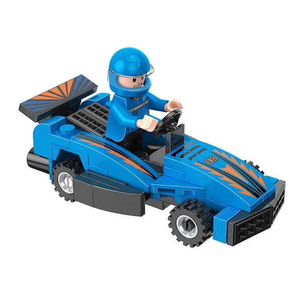 COGO_City_Plastic_Building_Block_Pull_Back_Race_Car_Scene_Build_Educational_Blocks_DIY_Building_Blocks_Toys_(_6_Characters_&_6_Colour_As_per_availability_)