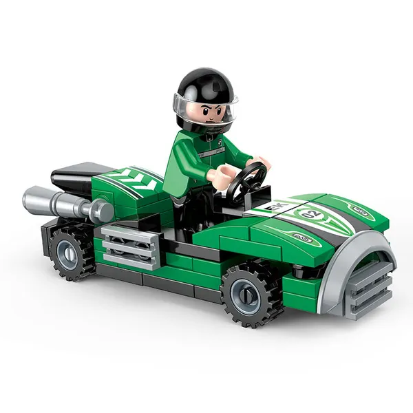 COGO_City_Plastic_Building_Block_Pull_Back_Race_Car_Scene_Build_Educational_Blocks_DIY_Building_Blocks_Toys_(_6_Characters_&_6_Colour_As_per_availability_)