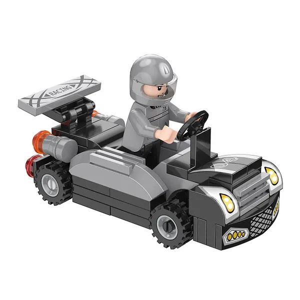 COGO_City_Plastic_Building_Block_Pull_Back_Race_Car_Scene_Build_Educational_Blocks_DIY_Building_Blocks_Toys_(_6_Characters_&_6_Colour_As_per_availability_)