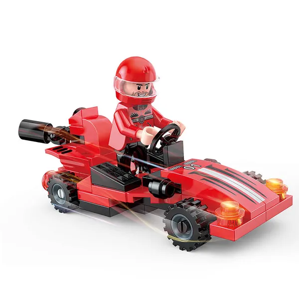 COGO_City_Plastic_Building_Block_Pull_Back_Race_Car_Scene_Build_Educational_Blocks_DIY_Building_Blocks_Toys_(_6_Characters_&_6_Colour_As_per_availability_)