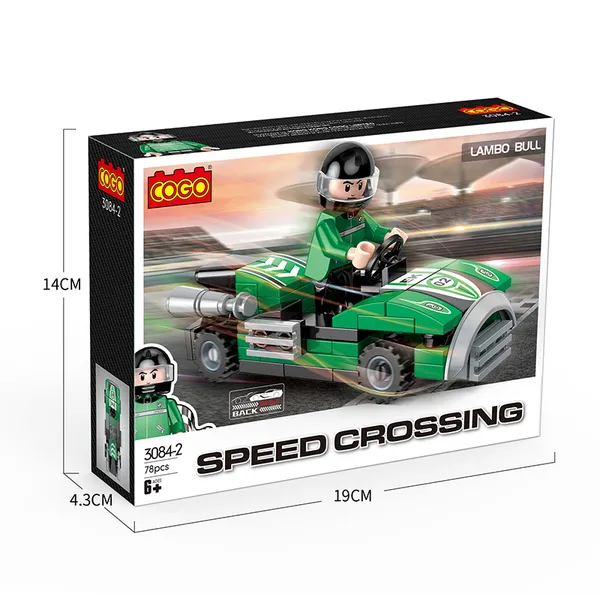 COGO_City_Plastic_Building_Block_Pull_Back_Race_Car_Scene_Build_Educational_Blocks_DIY_Building_Blocks_Toys_(_6_Characters_&_6_Colour_As_per_availability_)