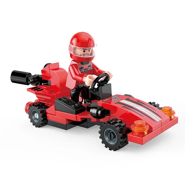 COGO_City_Plastic_Building_Block_Pull_Back_Race_Car_Scene_Build_Educational_Blocks_DIY_Building_Blocks_Toys_(_6_Characters_&_6_Colour_As_per_availability_)