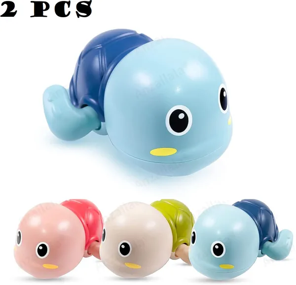 Multicolor_Turtle_Bath_Toys_For_Toddlers_&_Kids__Floating_Wind-Up_Baby_Bath_Toys_For_1-4_Year_Old_Boys_&_Girls__Fun_Swimming_Pool_&_Bathtub_Toys_Gift
