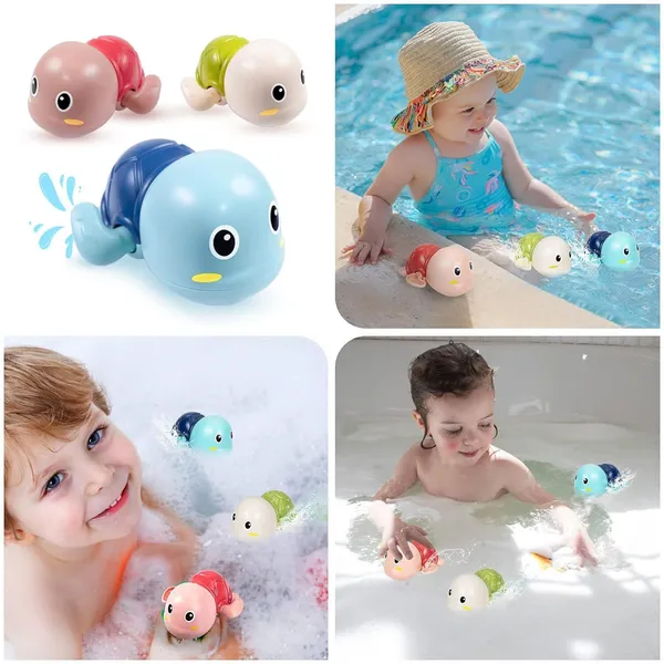 Multicolor_Turtle_Bath_Toys_For_Toddlers_&_Kids__Floating_Wind-Up_Baby_Bath_Toys_For_1-4_Year_Old_Boys_&_Girls__Fun_Swimming_Pool_&_Bathtub_Toys_Gift